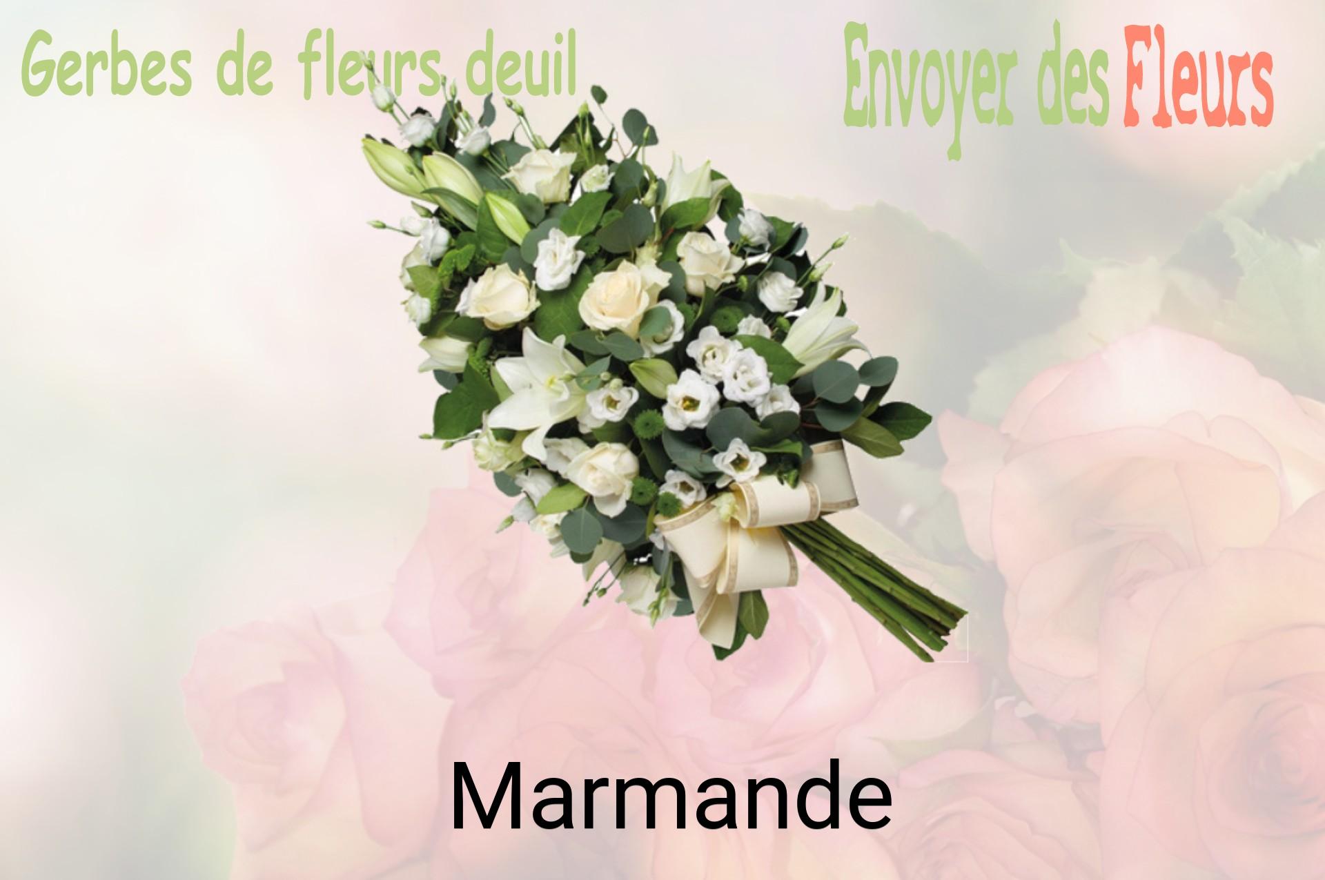 Gerbe de fleurs de deuil livrée à Marmande